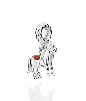 SILVER 925 WILD SPIRIT HORSE CHARM