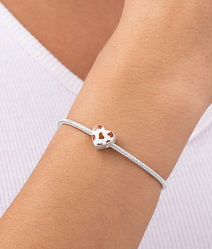 SILVER 925 WILD HEART SPACER CHARM