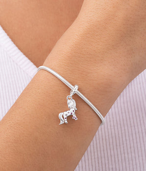 SILVER 925 GALLOPING SPIRIT HORSE CHARM