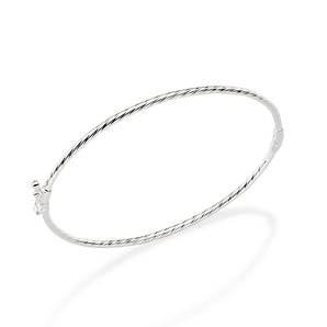 SILVER TWISTED CUFF BRACELET