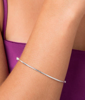 SILVER TWISTED CUFF BRACELET
