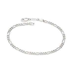 SILVER FIGARO LINK BRACELET SMALL