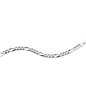 SILVER LARGE FIGARO LINK BRACELET LARGE