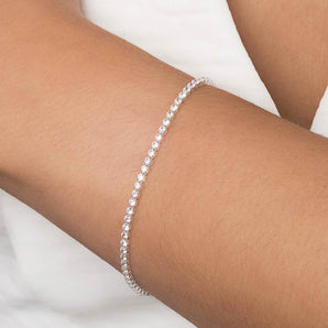 SILVER BRACELET WITH ZIRCONIA
