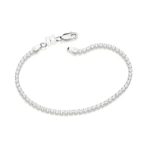 SILVER BRACELET WITH ZIRCONIA