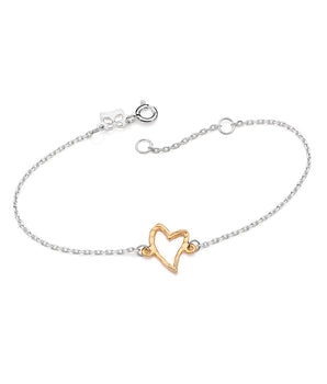 DUO TONE LOCKED IN LOVE BRACELET
