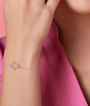 DUO TONE LOCKED IN LOVE BRACELET