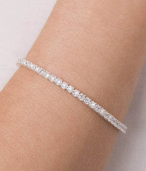 SILVER 925 SMALL RIVIERA BRACELET IN WHITE