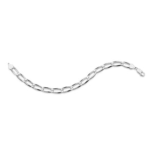 MEN'S SILVER 925 LARGE GROMMET CHAIN BRACELET