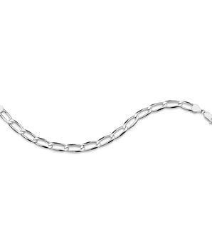 MEN'S SILVER 925 LARGE GROMMET CHAIN BRACELET