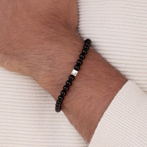 MEN'S SILVER 925 LARGE SHAMBALA BRACELET
