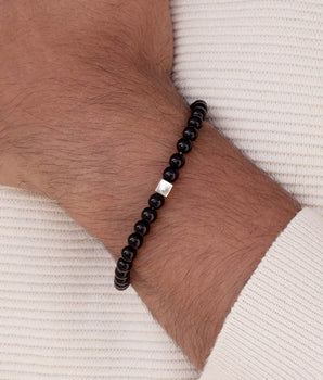 MEN'S SILVER 925 LARGE SHAMBALA BRACELET