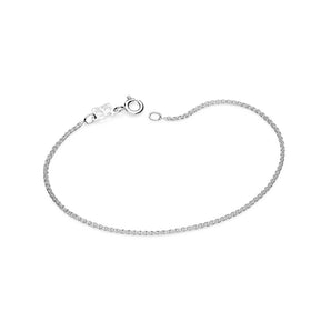 SILVER 925 THIN DOUBLE LINK BRACELET