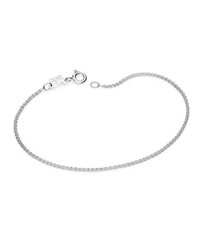 SILVER 925 THIN DOUBLE LINK BRACELET