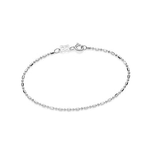 SILVER 925 BAR AND BEAD BRACELET