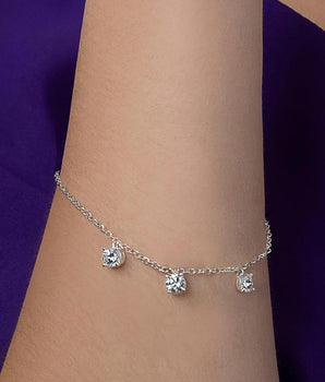 SILVER 925 WHITE LIGHT BRACELET