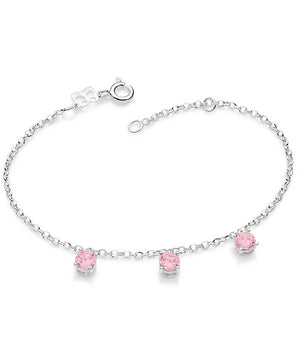 SILVER 925 PINK LIGHT BRACELET