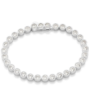 SILVER 925 ENGLISH RIVIERA SPARKLE LARGE BRACELET