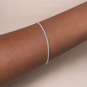 SILVER 925 DOUBLE LINK BRACELET