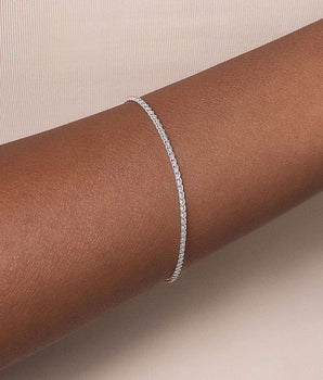 SILVER 925 DOUBLE LINK BRACELET