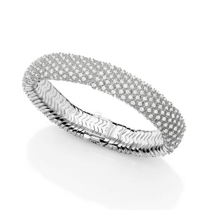 SILVER 925 PAVÉ STATEMENT BRACELET