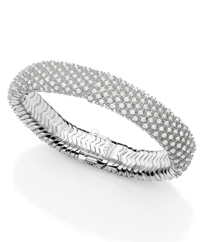 SILVER 925 PAVÉ STATEMENT BRACELET