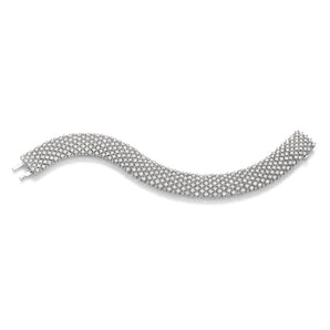 SILVER 925 PAVÉ STATEMENT BRACELET