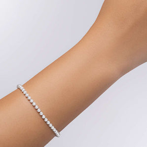 SILVER 925 SMALL BEADED BRACELET