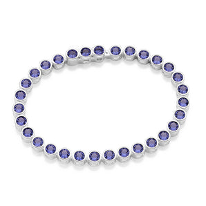 SILVER 925 ENGLISH RIVIERA LARGE BRACELET