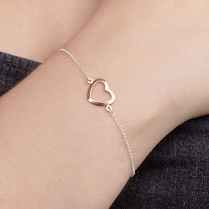 SILVER 925 HEART OF LIGHT BRACELET