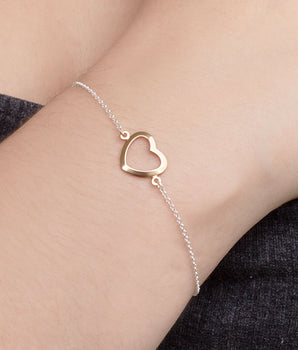 SILVER 925 HEART OF LIGHT BRACELET