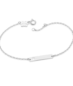 CUSTOMIZABLE SOLID 925 SILVER HEART BRACELET