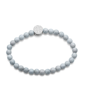 SILVER 925 MEN'S SAINT BENEDICT SHAMBALLA BEAD BRACELET