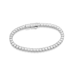 SILVER 925 MEN'S MODERN RIVIERA SMALL BRACELET