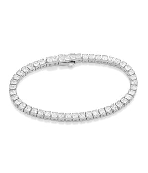 SILVER 925 MEN'S MODERN RIVIERA SMALL BRACELET