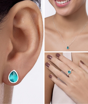 JEWELRY SET PRECIOUS BOND (RING + EARRINGS + NECKLACE)
