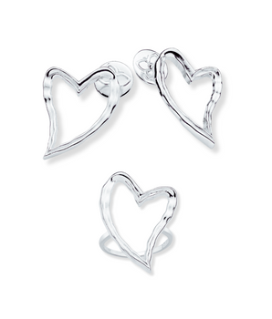 JEWELRY SET SILVER 925 MEANT (RING + EARRING)