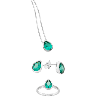 JEWELRY SET PRECIOUS BOND (RING + EARRINGS + NECKLACE)