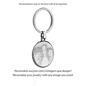 STAINLESS STEEL CIRCLE KEYCHAIN