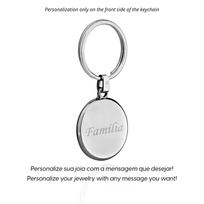 STAINLESS STEEL CIRCLE KEYCHAIN